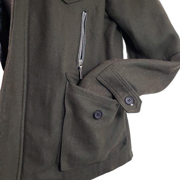 Khoon Womens Size Large Army Style Coat - Picture 5 of 7